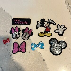 Mickey and Minnie Mouse patches